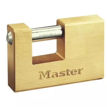 Padlock MASTERLOCK 85 mm wide solid brass body model 608EURD