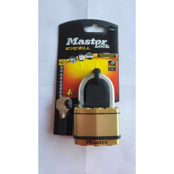 Padlock MASTERLOCK M15BEURDLF laminated steel 64 mm shackle key-operated