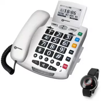 Landline Emergency Phone Geemarc SERENITIES with Voice Announcement
