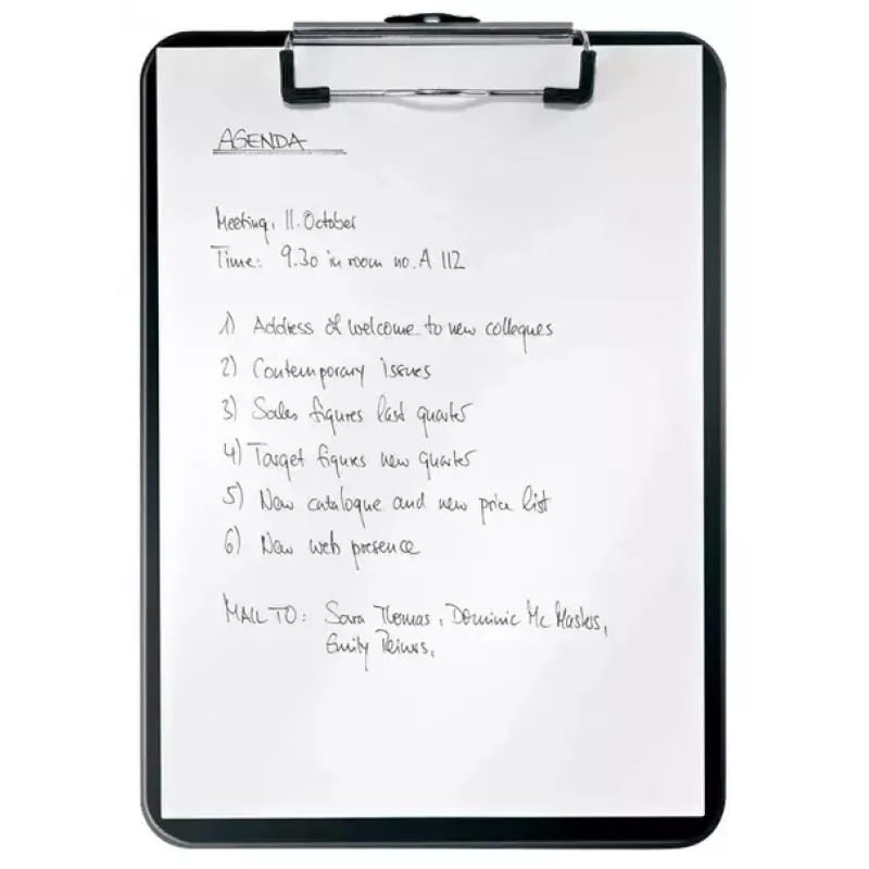 Clipboard Leitz WOW A4 Metal Polystyrol Black