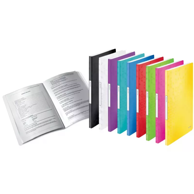 Presentation Display Book Leitz WOW 20 Pockets A4 Red Polypropylene