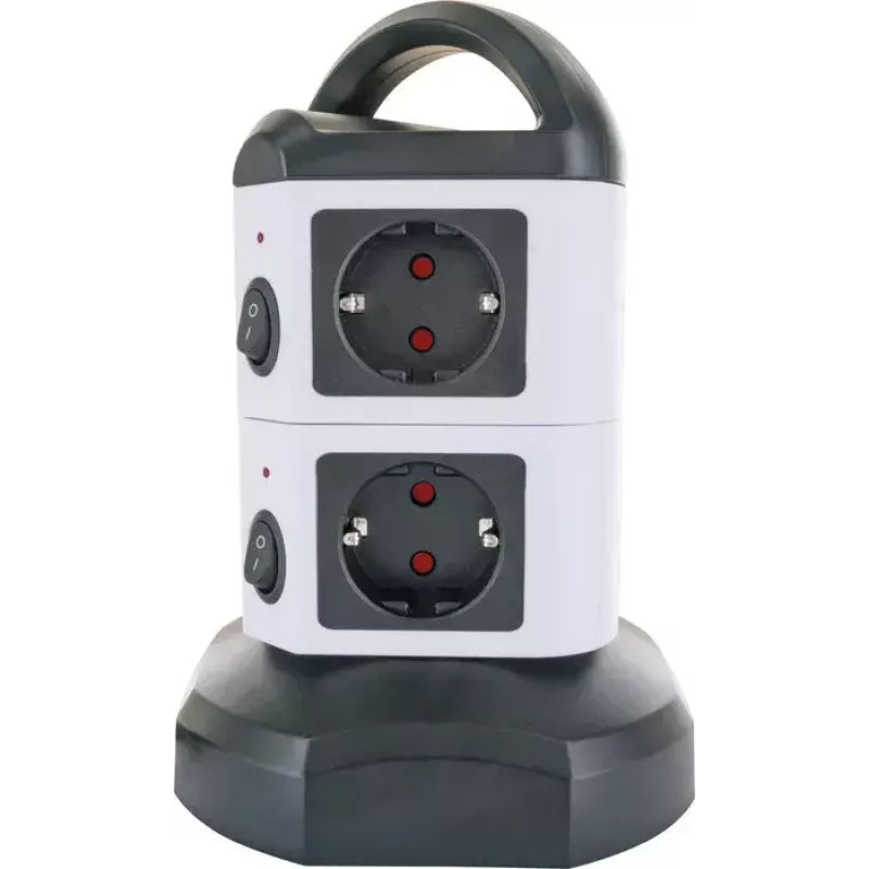 Power Extension Schwaiger STDT2718 1.8m 7 AC Outlets Indoor Black White