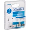 Coaxial F-type connector SCHWAIGER FSTFR7004 531 — silver, pack of 4
