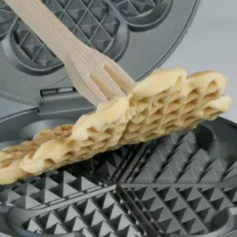 Waffle Iron Cloer 1629 5 Waffles 930 W Black Metallic
