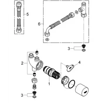 Thermostat GROHE 34487000 Chrome