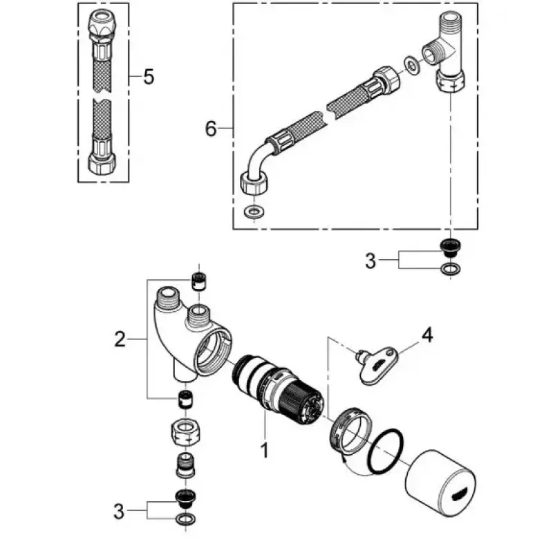 Thermostat GROHE 34487000 Chrome