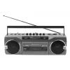 Portable cassette player Soundmaster SRR80TI with DAB+ and FM, LCD display, 3 W RMS, 3.5 mm headphone, battery/230V