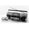 Portable cassette player Soundmaster SRR80TI with DAB+ and FM, LCD display, 3 W RMS, 3.5 mm headphone, battery/230V