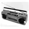 Portable cassette player Soundmaster SRR80TI with DAB+ and FM, LCD display, 3 W RMS, 3.5 mm headphone, battery/230V