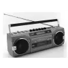 Portable cassette player Soundmaster SRR80TI with DAB+ and FM, LCD display, 3 W RMS, 3.5 mm headphone, battery/230V