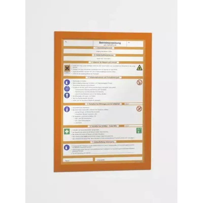Magnetic Frame Durable DURAFRAME A4 Orange