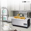 Toaster Clatronic TA 3687 4 slice 1200 W Black Stainless steel