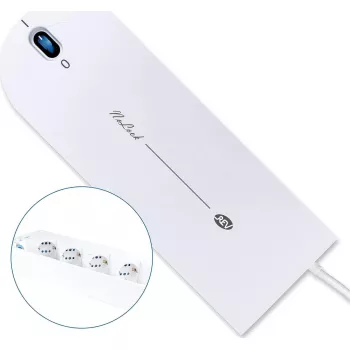 Power strip REV 4-socket with switch Model 0015450112 — mains extension, indoor use