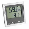 Indoor Electronic Hygrometer TFA-Dostmann 30.5010 Digital Display Grey Silver