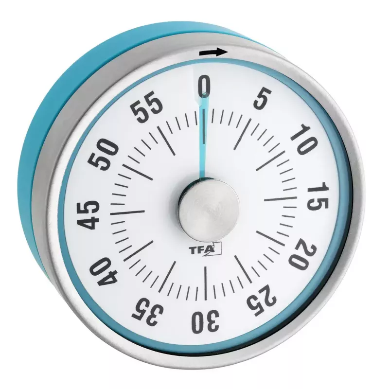 Mechanical kitchen timer TFA-Dostmann 38.1028.20 Turquoise 60 min