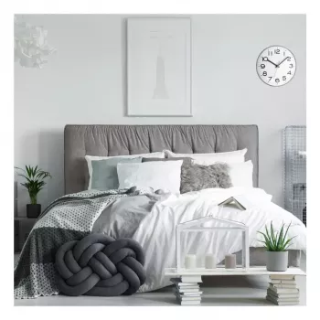 Quartz clock TFA-Dostmann 60.3017 Circle Grey White Wall Table Clock