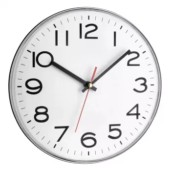 Quartz clock TFA-Dostmann 60.3017 Circle Grey White Wall Table Clock