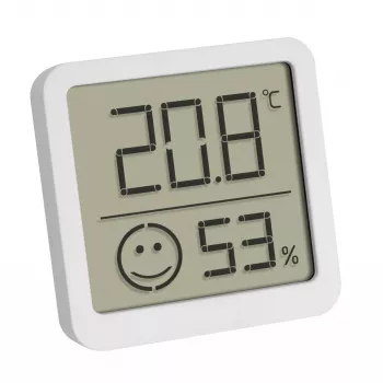 Electronic environment thermometer TFA-Dostmann 30.5053.02 Indoor/outdoor Digital Silver White