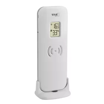 TFA-Dostmann Meteo Jack Silver Indoor Outdoor Thermometer Hygrometer Barometer