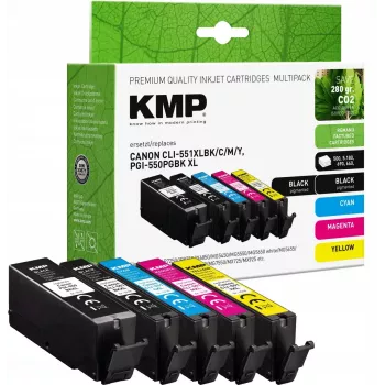 Ink Cartridge Multipack KMP compatible with Canon PGI-550/CLI-551 XL – multipack set