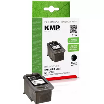 Ink Cartridge KMP C136 compatible with Canon PG-560 XL Black