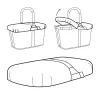 Shopping bag Reisenthel BP7003 Black Polyester 485x285x65mm