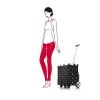 Tote bag Reisenthel Carrycruiser — 40 L, aluminium frame, polyester, 420×320 mm, black/multicolour