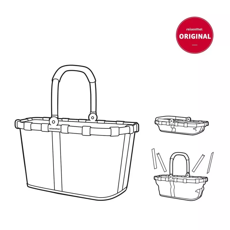 Shopping basket Reisenthel BK7040 Black Aluminium Polyester 22L