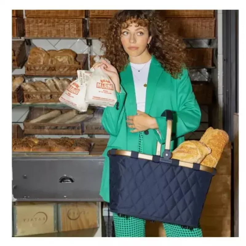 Shopping basket Reisenthel carrybag Gold 22L Recycled plastic