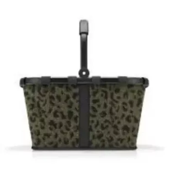 Shopping basket Reisenthel carrybag Black/Brown, aluminium frame, polyester, 22 L, 480×280 mm