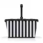 Shopping basket Reisenthel carrybag Black/White — aluminium frame, polyester, 22 L, 480×280 mm