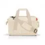 Handbag Reisenthel allrounder M — Polyester medium 18 L, 400×240 mm, beige with brown strap