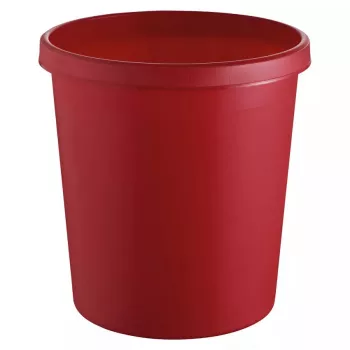 Waste container Round Plastic Red Helit H6105825