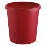 Waste container Round Plastic Red Helit H6105825