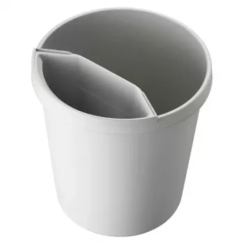 Trash Can Helit H6105882 18 L Round Plastic Grey