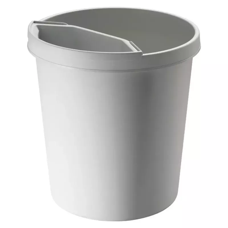 Trash Can Helit H6105882 18 L Round Plastic Grey