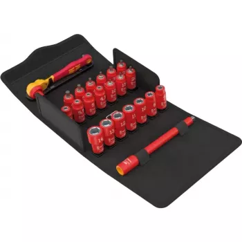 Socket set Wera 8100 SA VDE 1 Zyklop Knarrensatz 1/4 inch — ratchet and insulated sockets