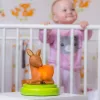 ANSMANN baby night-light 1800-0059 — LED, yellow light, battery AA ×3, 119×119×137 mm, brown/green