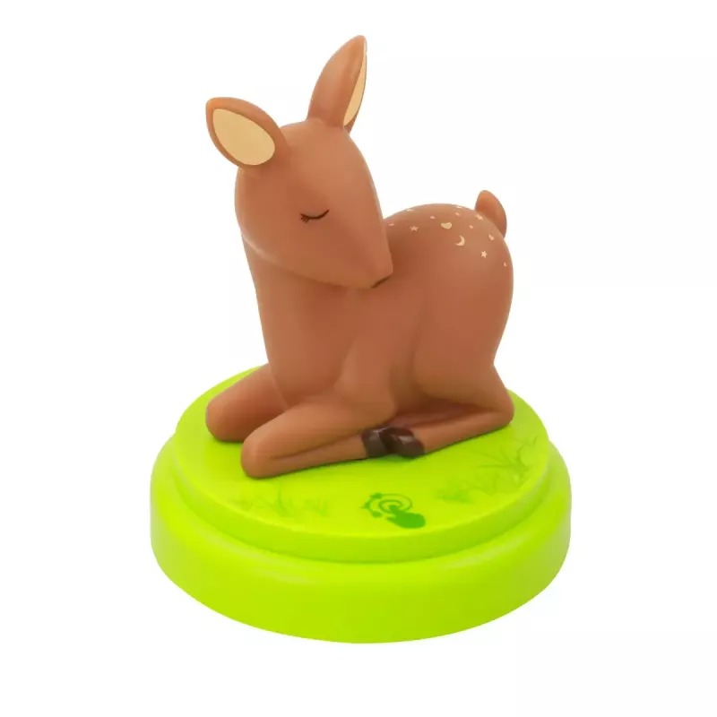 ANSMANN baby night-light 1800-0059 — LED, yellow light, battery AA ×3, 119×119×137 mm, brown/green