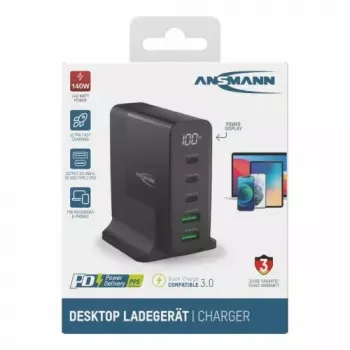 Indoor Charger Ansmann DC5140PD Universal Black USB Fast Charging