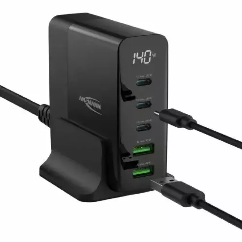 Indoor Charger Ansmann DC5140PD Universal Black USB Fast Charging