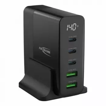 Indoor Charger Ansmann DC5140PD Universal Black USB Fast Charging