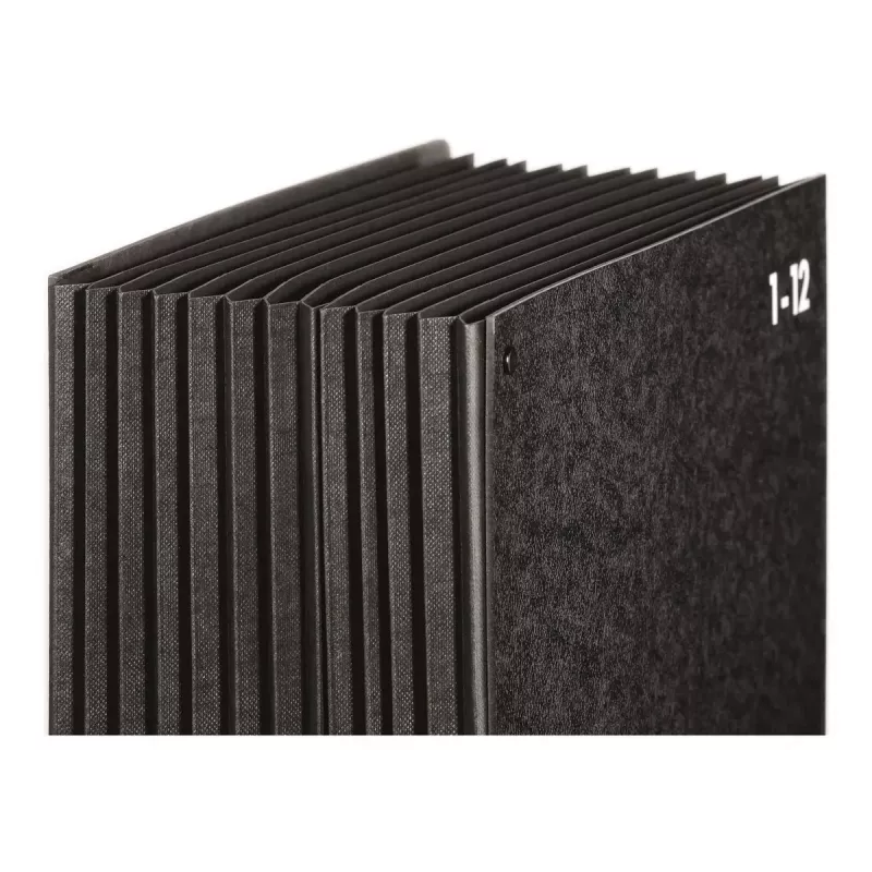 Divider Book Pagna 24121-04 Black Hardboard Polypropylene A4