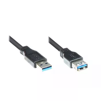 USB Cable Alcasa 5m USB 3.0 A USB 3.2 Gen 1 Black