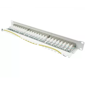 Patch Panel Alcasa GC-N0146 0.5U 10 Gigabit Ethernet RJ-45 Cat6a