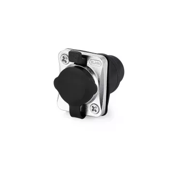 Connector RJ45 Alcasa S6 IC06-R002 Black Metallic Female/Female