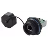 Wire Connector RJ45 Alcasa IC06-R102 Black Copper Plastic Silica Gel