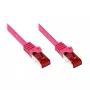Networking Cable Alcasa CAT6 S/FTP 25 m Magenta