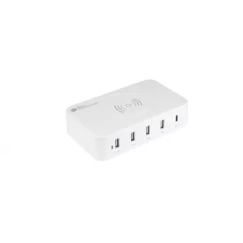 Mobile device charger Alcasa PCA-D005W Universal White AC Wireless Fast charging