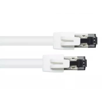Networking Cable Alcasa 8080-050W White 5m Cat8.1 S/FTP
